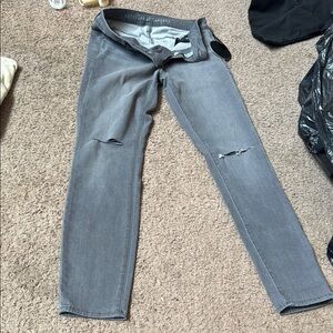 Articles Of Society Gray Skinny Jeans with Distressed Knees